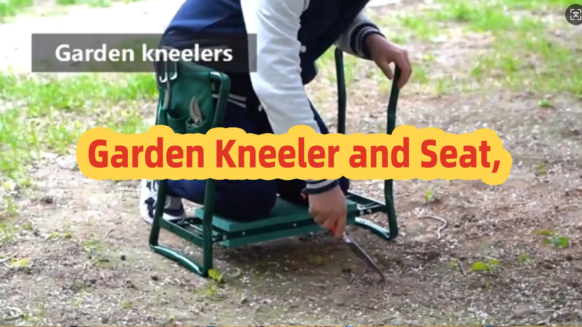 Gartenknier und Sitz, klappbarer Gartenhohler zum Knien und Sitzen, um Knieler zu verhindern